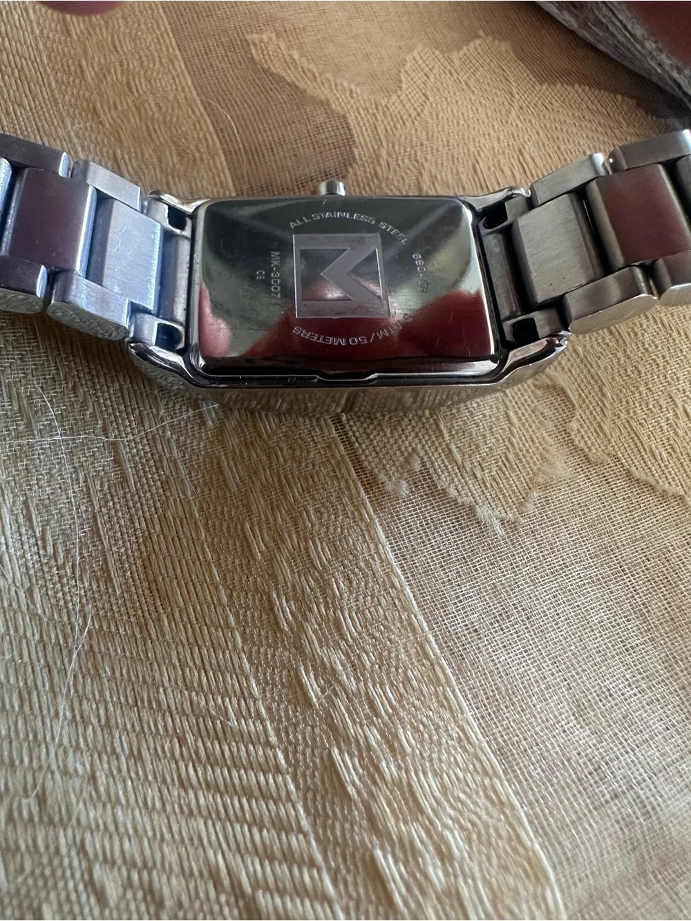 Michael Kors Silver Bracelet Watch with Blue Dial